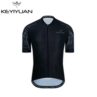 keyiyuan 2022 summer men black cycling jersey clothing downhill breathable road mountain shirt short sleeve mtb mallot ciclismo