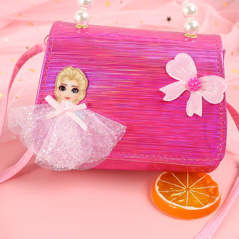 Lovely Princess Mini Bags Messenger Bag Handbag Fashion Children's Bag Gift Shoulder Packet Baby Coin Purse Candy Girls Pearl
