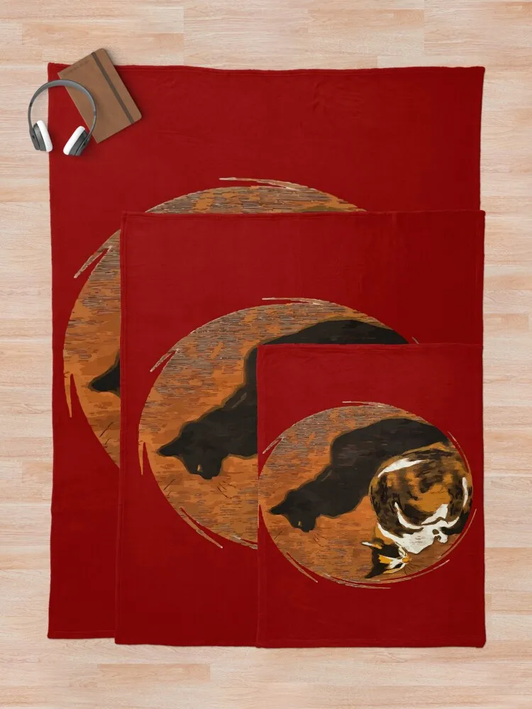 Одеяло Calico Cat And Black Grungy Art зимние кровати декоративные роскошные одеяла