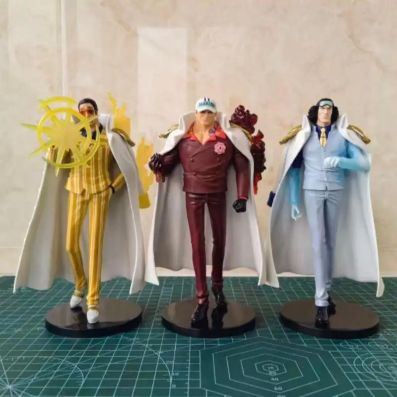 Фото Оригинальные фигурки Bandai Banpresto One Piece THE Departure LOGIA: Борсалино, Кузан, Саказуки. Аниме-фигурки в наличии, отличный подарок. №1