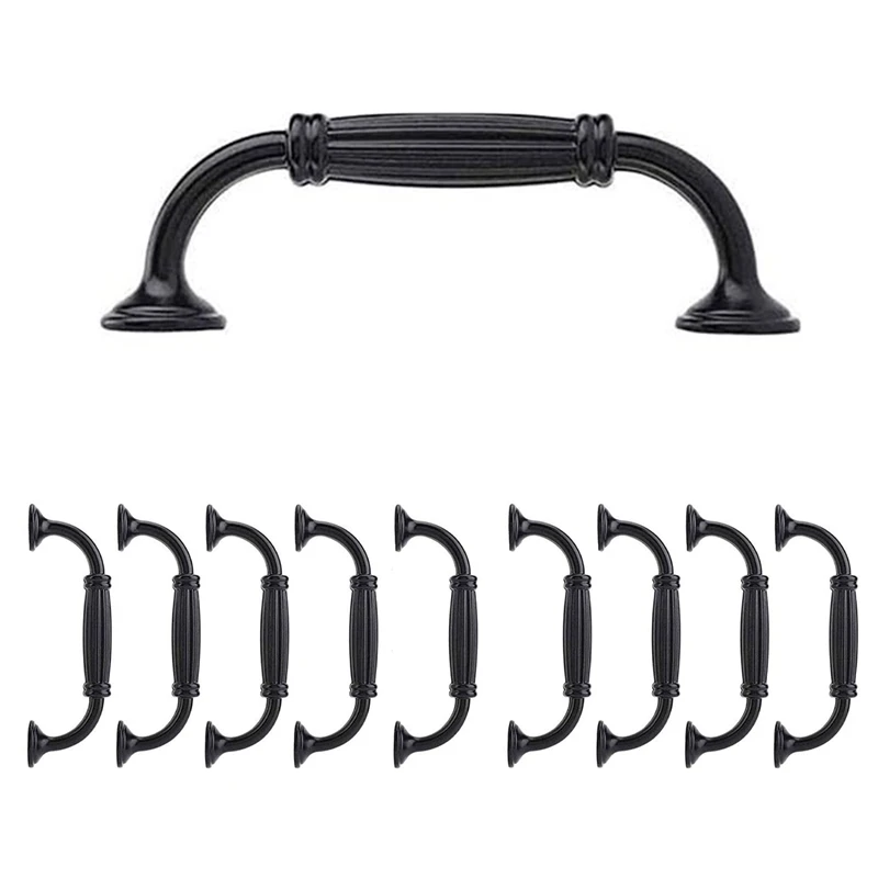 

Ручки черные для мебели, шкафа и ящика, 10 шт.