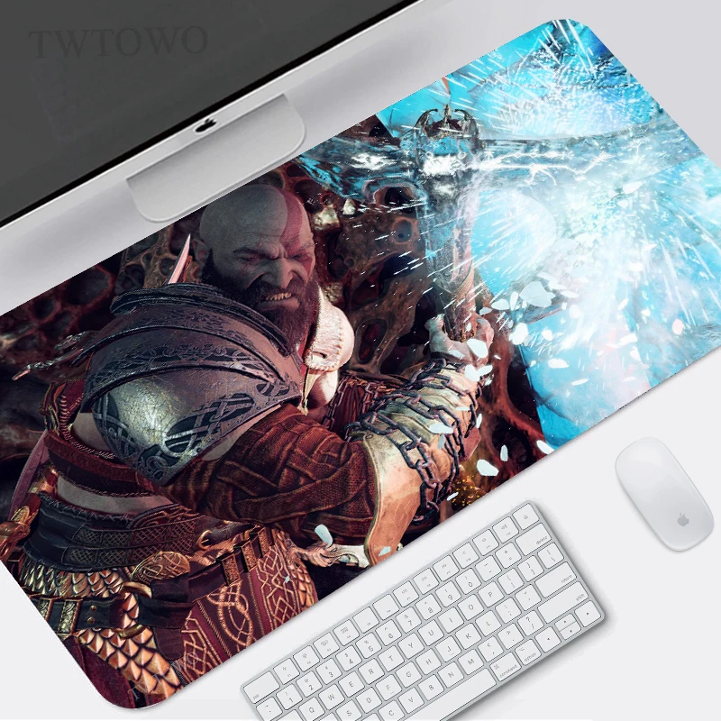 

God of War Mouse Pad Gaming XL Custom HD New Mousepad XXL Desk Mats Mouse Mat Office Natural Rubber Carpet PC Mouse Mat