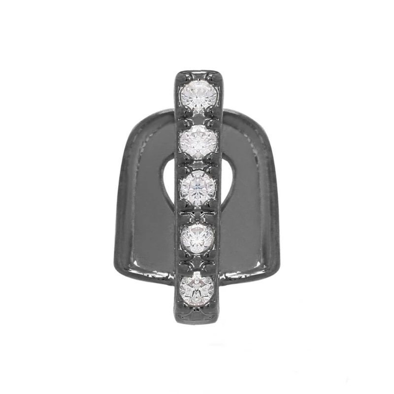 Европейские и американские ювелирные изделия Хип-хоп Циркон скобка Вертикальная