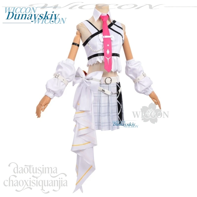 Фото Новый костюм для косплея Jirai Kei Idol Groups Solar5 Denia из игры Wuthering Waves: платье в стиле Y2K Sweet Lolita для Хэллоуина №5