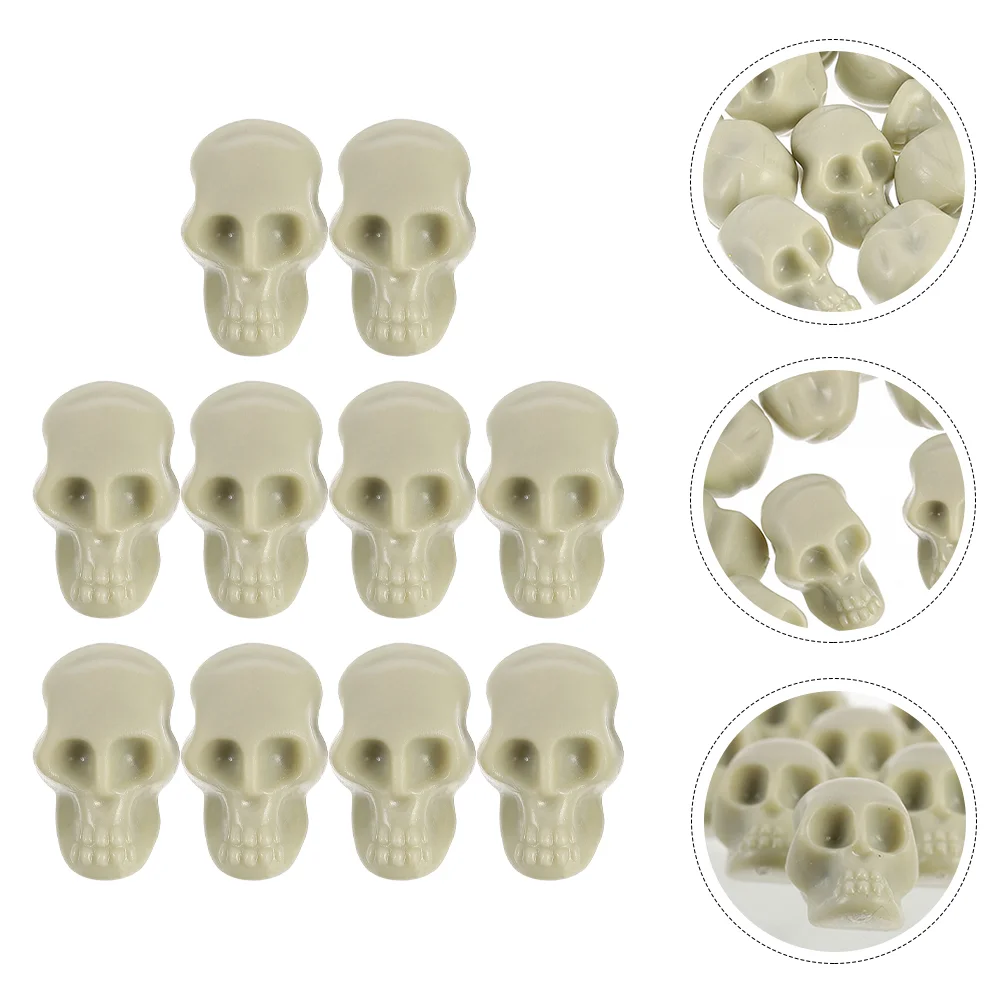 

70 Pcs Decorations Home Mini Small Halloween Party Supplies Head Fake Skulls Halloween Scary Props Charms