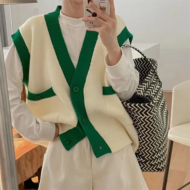 

Жилет твидовый женский универсальный, приталенный однотонный жилет, модная верхняя одежда, кардиган, весна-осень