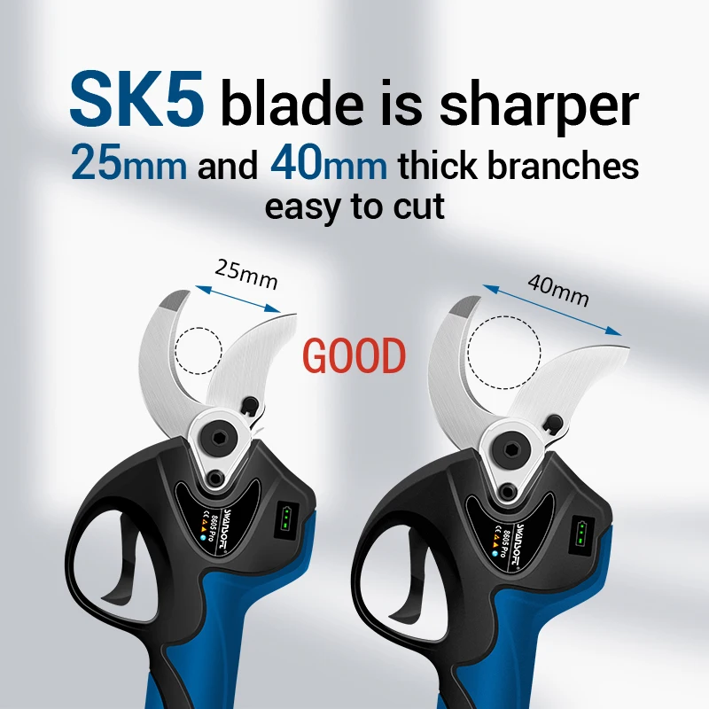 Электрические секаторы литиевые ножницы для ветвей 0-40 мм триммер живой изгороди