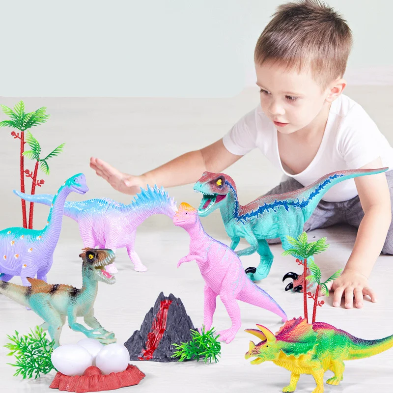 Набор для хранения игрушек-динозавров карточка с видом сцены парк динозавров