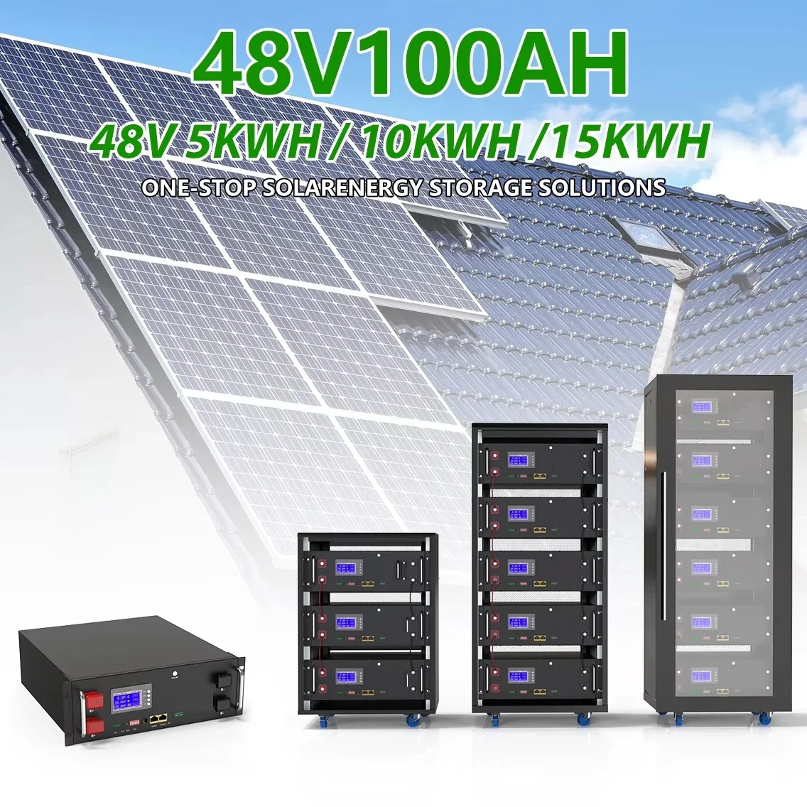 Аккумулятор 51 2 В 100 Ач 280 солнечные батареи высокое напряжение штабелируемая 30