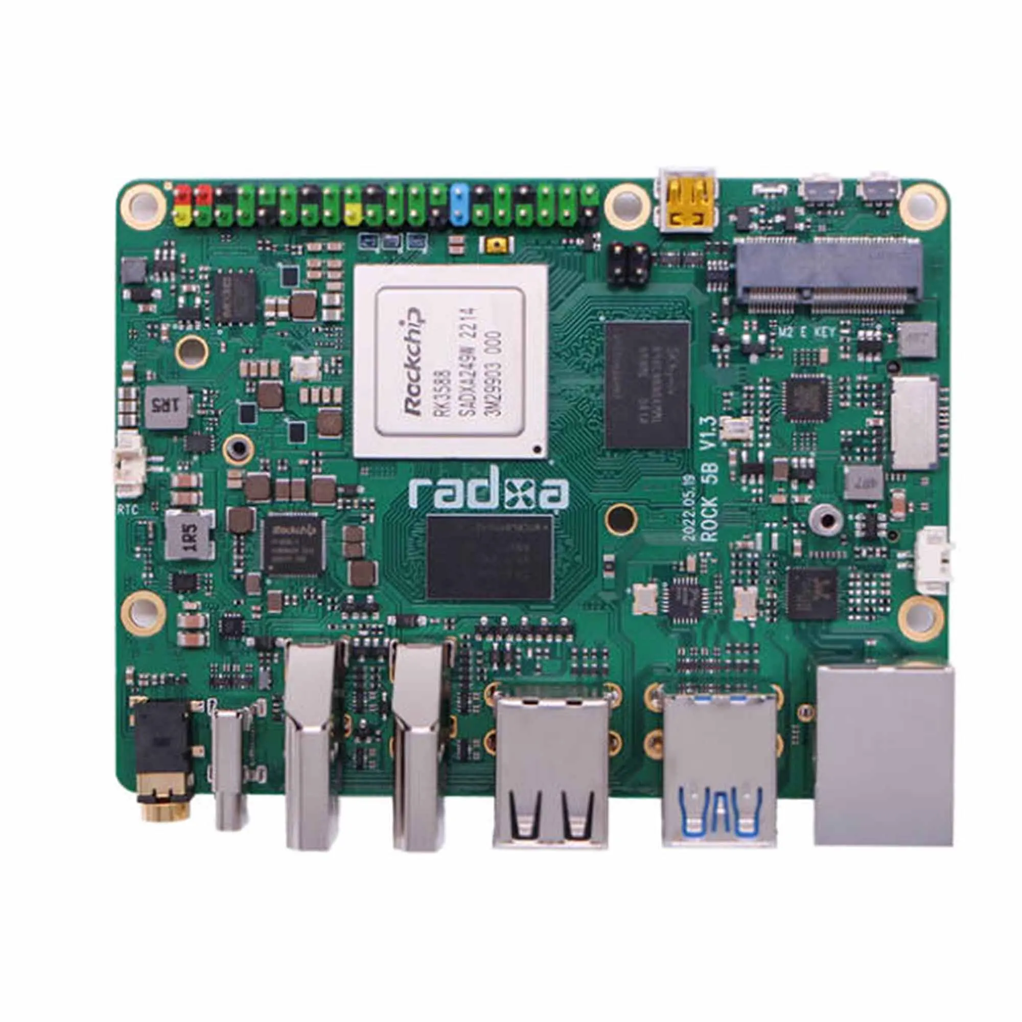 8-ядерная макетная плата Radxa ROCK Pi 5B 5 Model B RK3588 RAM 4 Гб 8 16 опционально