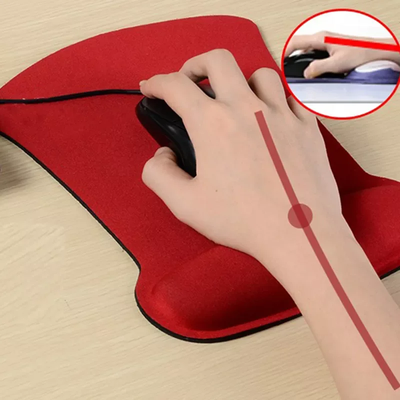 

LY Soft Sponge Wrist Support Mouse Pad Gamer Computer Durable Comfy Mouse Mat For PC