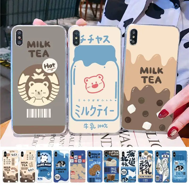 

Babaite Cute Drink Milk Phone Case for iPhone 11 12 13 mini pro XS MAX 8 7 6 6S Plus X 5S SE 2020 XR case