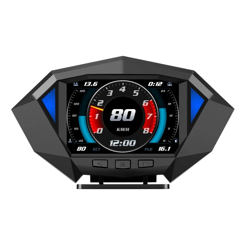 

Car HUD Head Up Display Dual System Car Hud GPS OBDII Speedometer Projetor Over Speeding Alarm RPM Indicator For Car