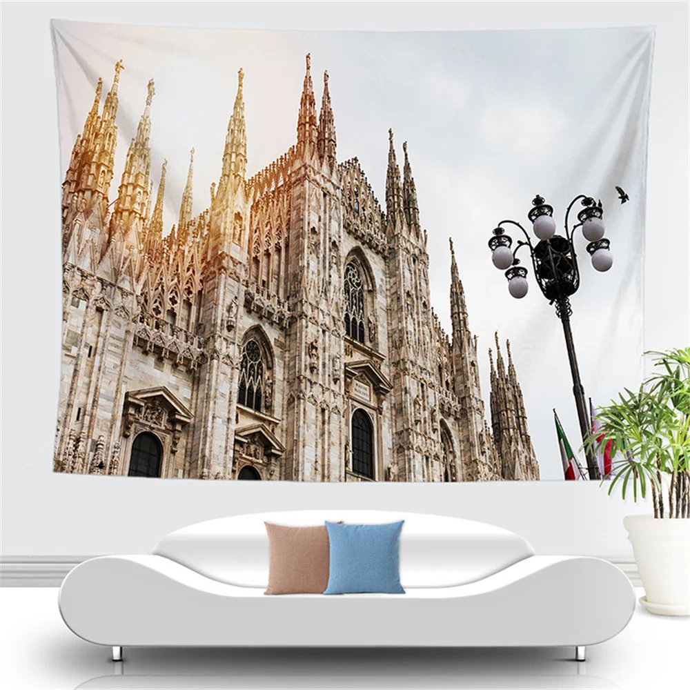 Scenic Spots and Historical Sites Tapestry Fashion Home Garden Decoration Background Cloth |
