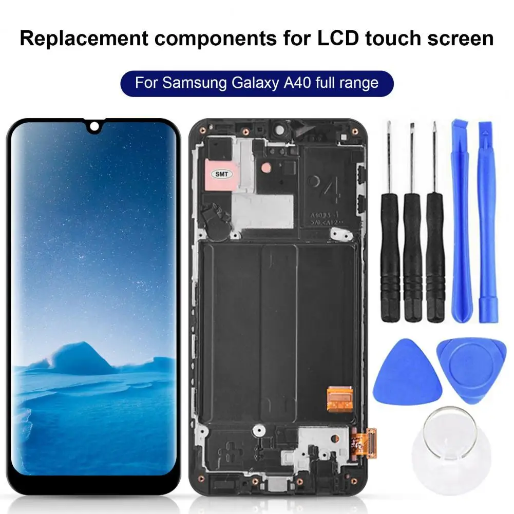 

LCD Touch Screen Precise Sensitive Capacitive AMOLED LCD Display Digitizer Replacement for Samsung Galaxy A40 A405 A405F A405FN/