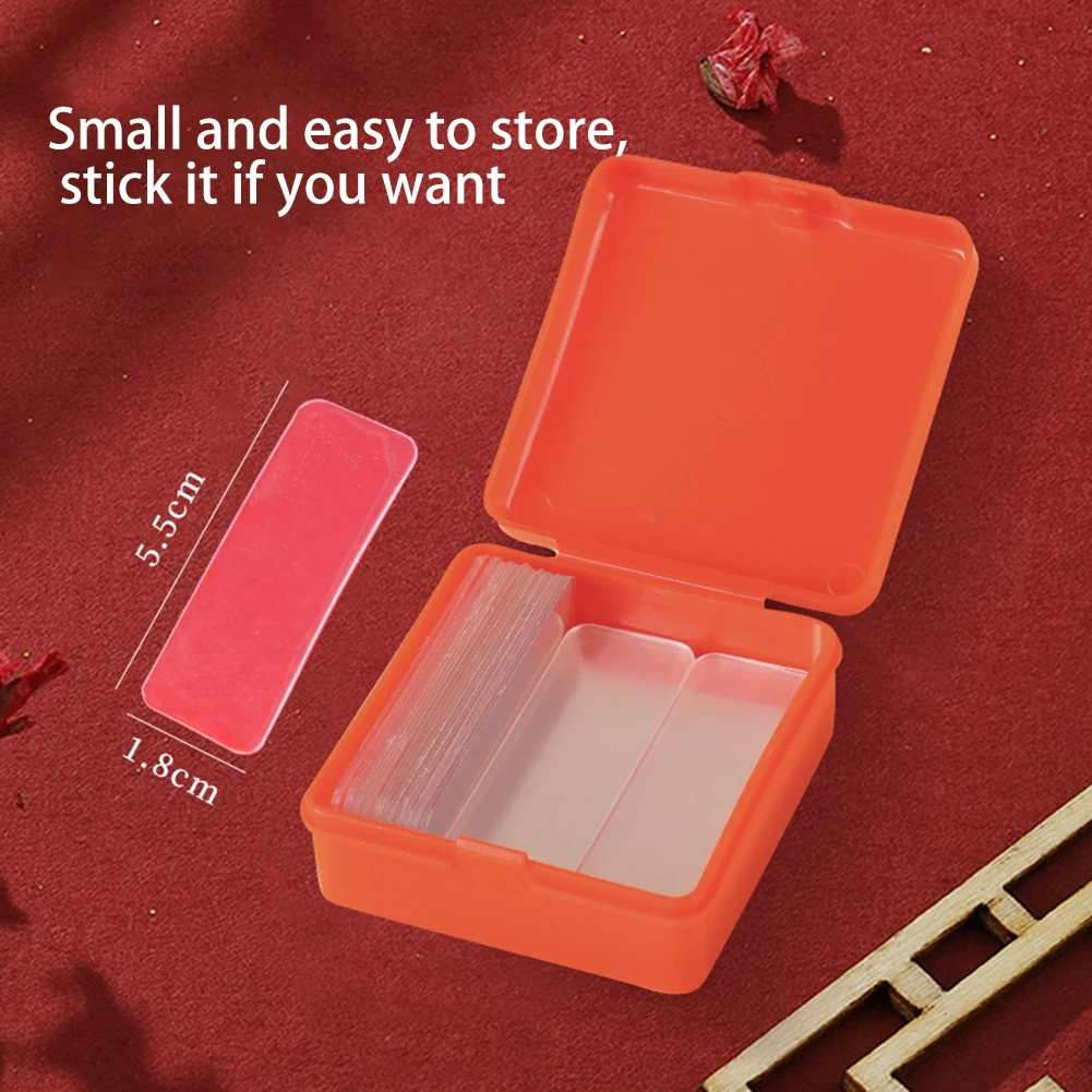 

60Pcs/Box Double Sided Stickers Tape Transparent Non-marking Strong Adhesion Tapes Easy To Cut High-adhesive Double Faced Tapes