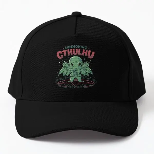 

Summoning Cthulhu Cool Horror Gift Baseball Cap Hat Black Spring Sport Snapback Hip Hop Mens Outdoor Casquette Printed