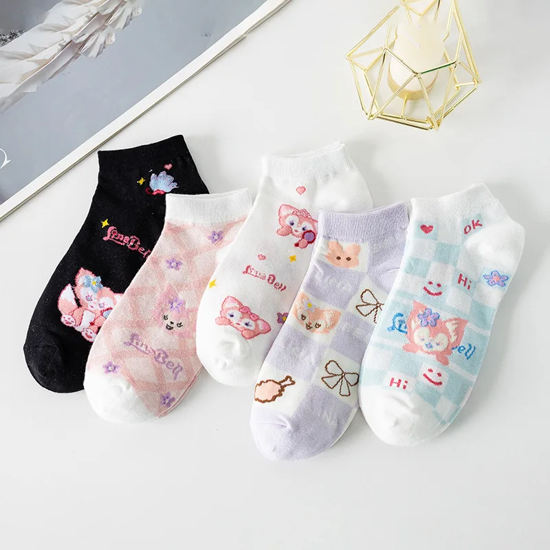 

Милая кавайная уличная Женская одежда, модные носки, женские носки в студенческом стиле Харадзюку для девочек с японским мультяшным рисунк...