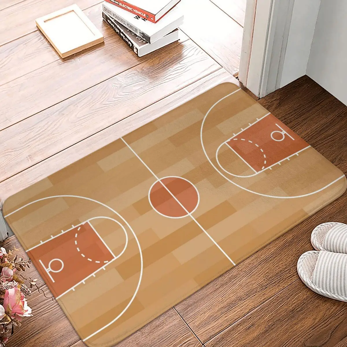 

Basketball Court Doormat Rug carpet Mat Footpad Bath mat Non-slip toilet Balcony Parlor durable Washable