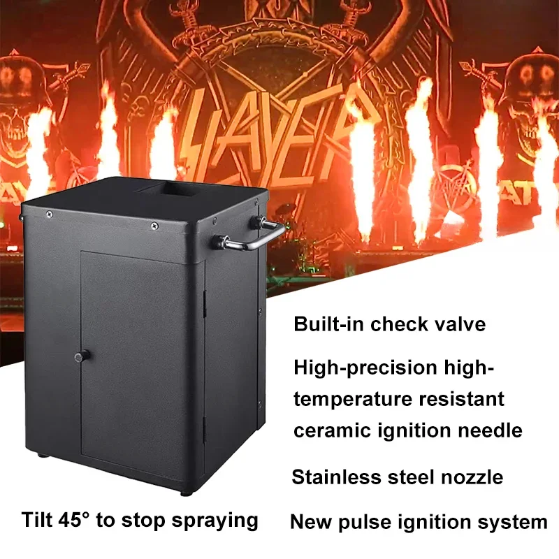 100 Вт DMX квадратный реальный огонь машина проектор диско DJ Пламя сцены