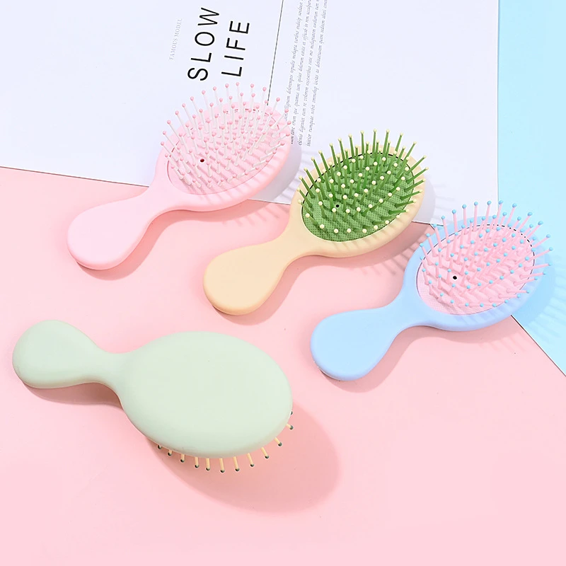 

Wide Teeth Air Cushion Combs Cute Small Macaron Combs Girls Women Scalp Massage Comb Hair Brush Home Salon DIY Hairdressing Tool