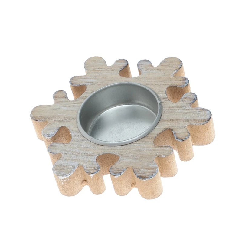 

10/9.5/8.5cm Wood Base Star Style Candlesticks Wooden Candle Holder for Home Holiday Wedding Decoration Drop Shipping
