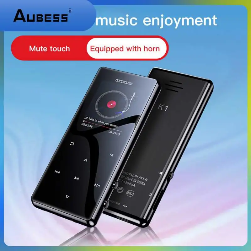 

2023 MP3 MP4 K1 Music Player 5.0 1.8 Inch Touch MP4 Player with Built-in Speaker Touch Key FM Radio Video Play E-book