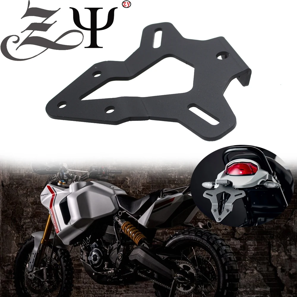 

DesertX Motorcycle License Plate Holder LED Light Tail Tidy Fender Eliminator Fit For Ducati Desert X 2022 2023