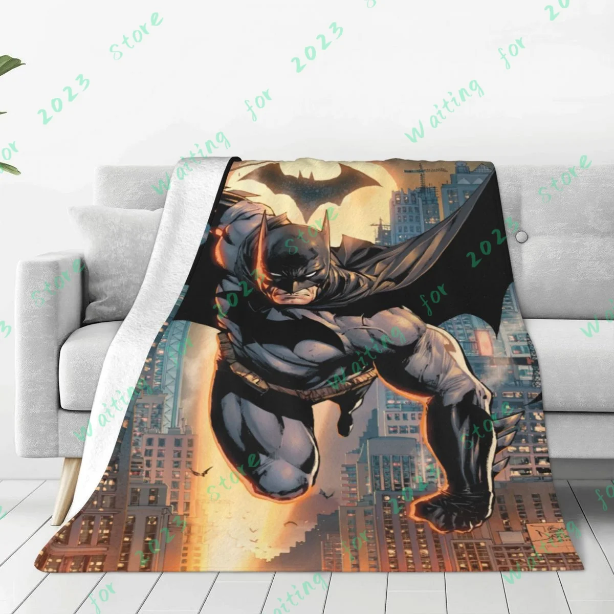 

The New Superhero Batmans Throw Blanket Fuzzy Warm Throws for Winter Bedding 3D Printing Soft Micro Fleece Blanket
