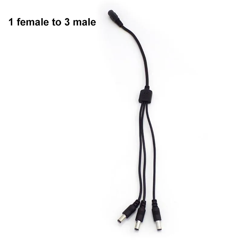 

Разветвитель питания постоянного тока, кабель с 1 гнездом на 2 3 4 5 6 8 Штекерный разъем, линия штекера 5,5 мм * 2,1 мм 12 В для светодиодной ленты CCTV