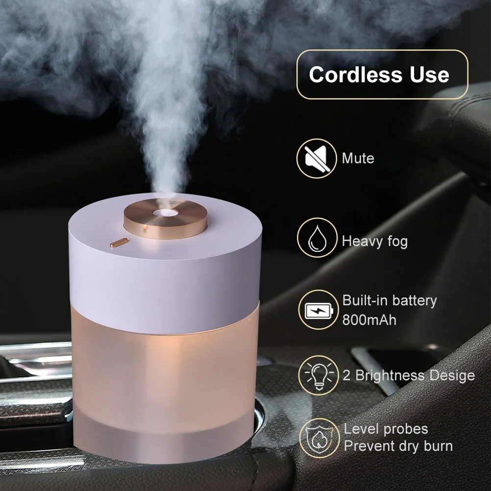 

Hipacool Car Air Humidifier USB With LED Light Anion Ultrasonic Aromatherapy Mist Maker For Car Aroma Home Office Air Purifier