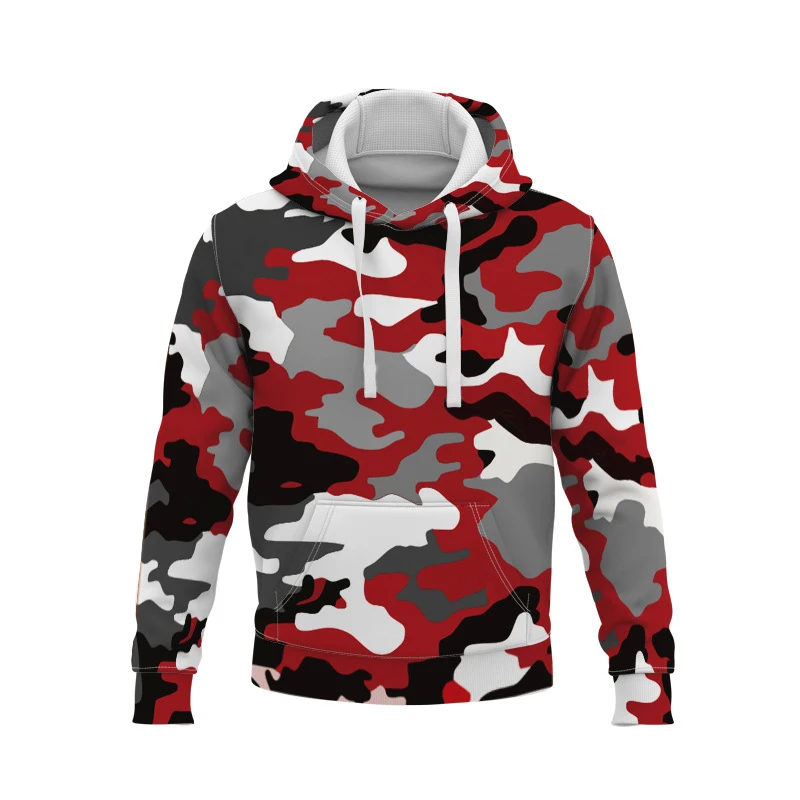 

USA Camo Hoodies Man Sweatshirt Hooded United States America Independence Day Hoody Mans National Flag Oversized Tops Coats