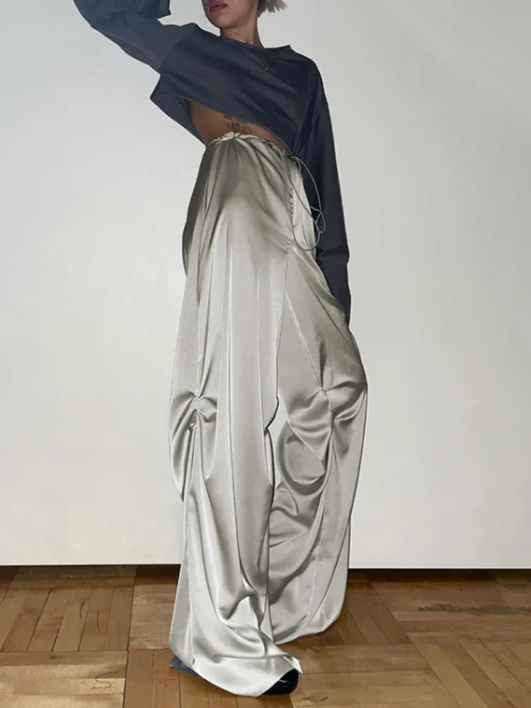 

Y2k Aesthetic Loose Casual Wide Leg Trousers Elegant Streetwear Grunge Women Pants Japanese Fashion Hgh Waist Mujer Pantalones