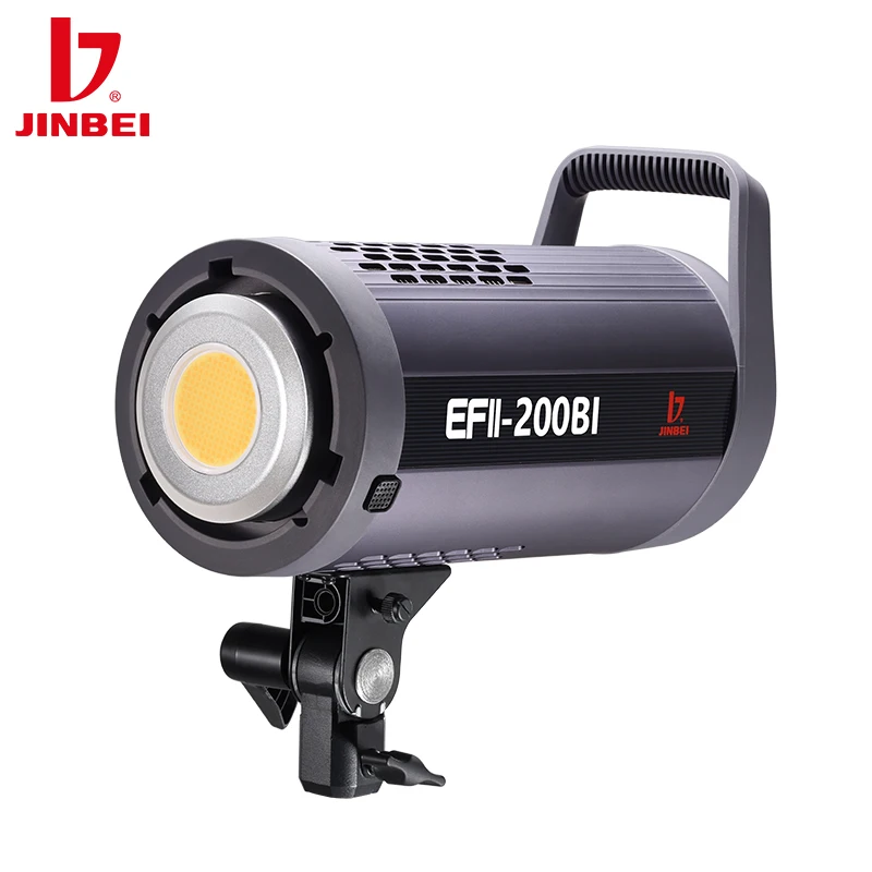 

JINBEI EFII200BI Bi-color 2700-6500k 200W LED Video Light Studio Photographic Lighting For Youtube /Tiktok /Live /Photo Shooting