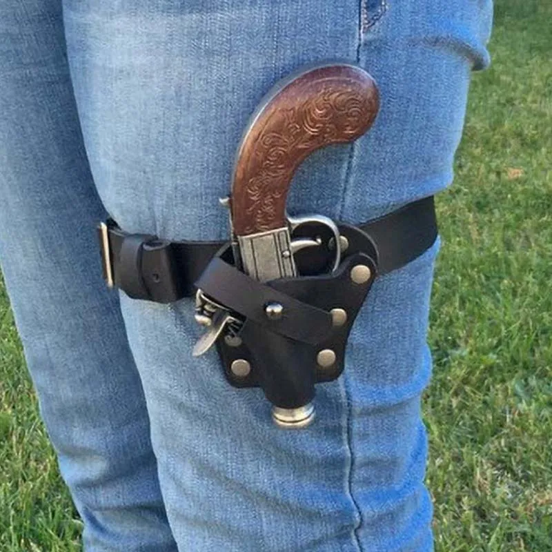 Кобура с пистолетом и кожаной сумкой на плечо для косплея игры &quotРенессанс