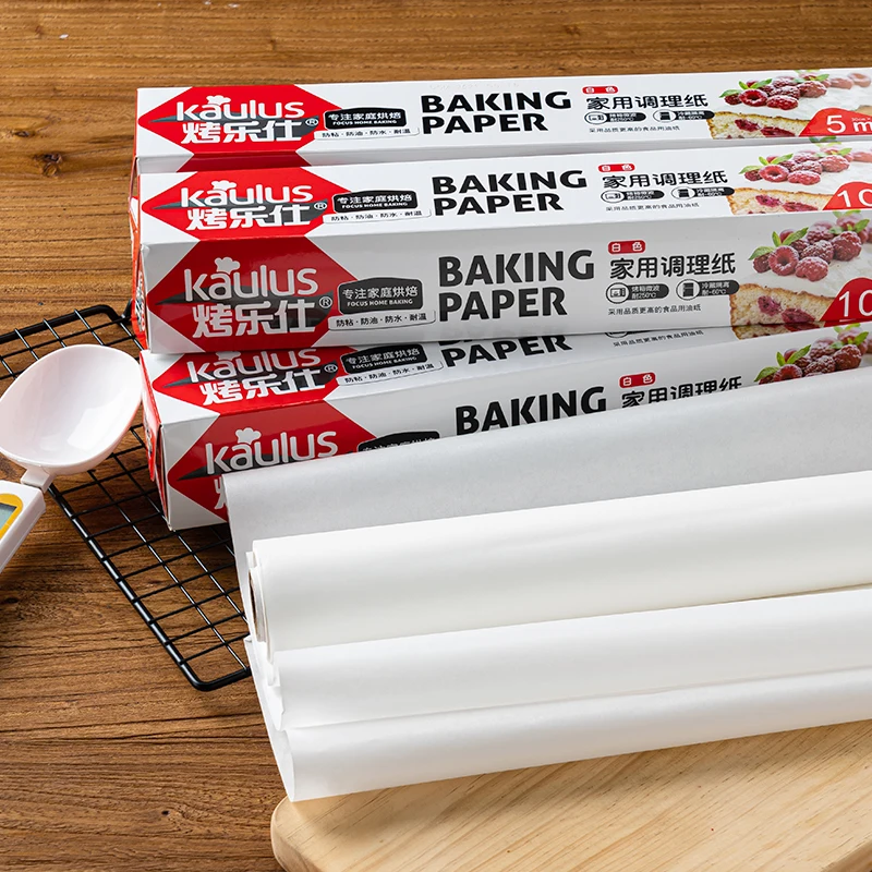 

5M/10M/20MX30CM Baking Silicone Paper High Temperature Household Food Grade Baking Cake Barbecue Butter Paper Blotting Paper