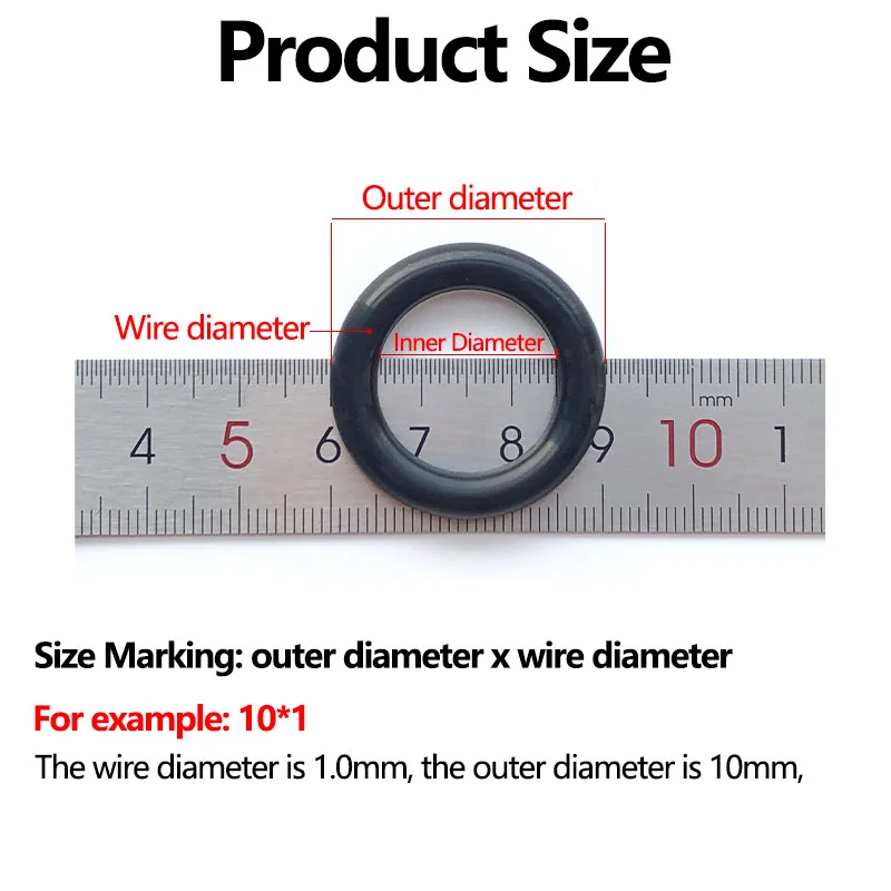 VMQ Силиконовое резиновое уплотнительное кольцо аксессуары FKM фторруглеродное