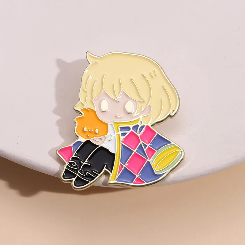 

Cartoon Anime Character Enamel Pin Animation Fantasy War Brooch Fans Kids Metal Badge Bag Accessories Gift For Fan Friends