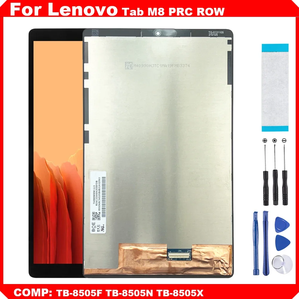 ЖК-дисплей 8 0 дюйма AAA + для Lenovo Tab M8 PRC ROW TB-8505X TB-8505 TB8505 TB-8505F с сенсорным экраном и