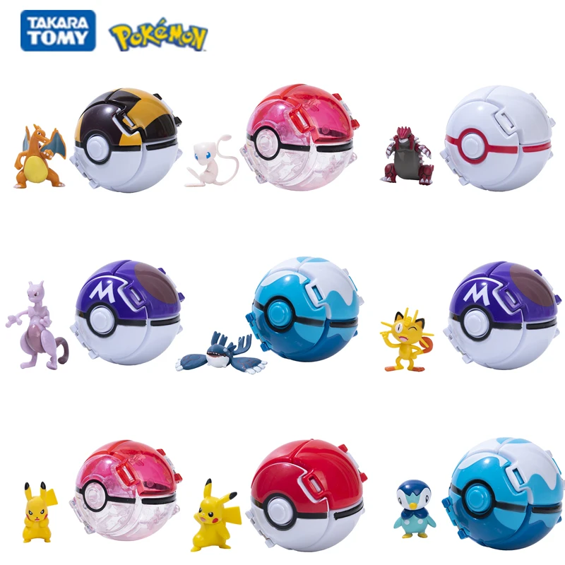 

Pokemon Pokeball Figure Pikachu Mewtwo Charmander Kids Gifts Birthday Bulk Buy Lot 2022 New Pokemon Elf Ball Toy Action Model