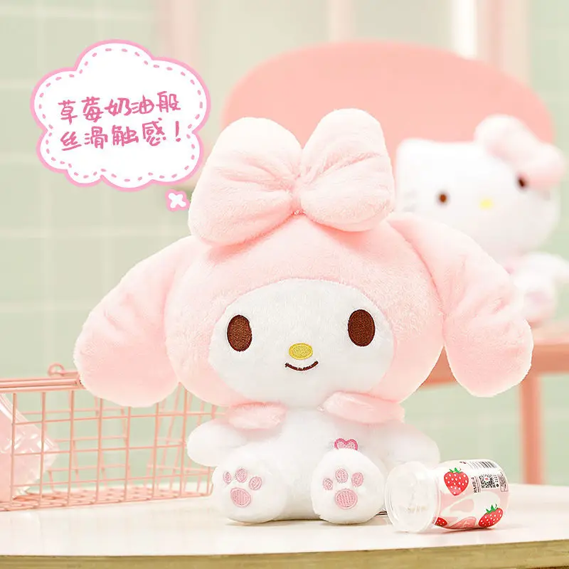 

kawaii hello kitty My Melody sanrio Plush toys Pink Dolls room decor stitch peluches on Bed Doll Gift for girls spotify premium