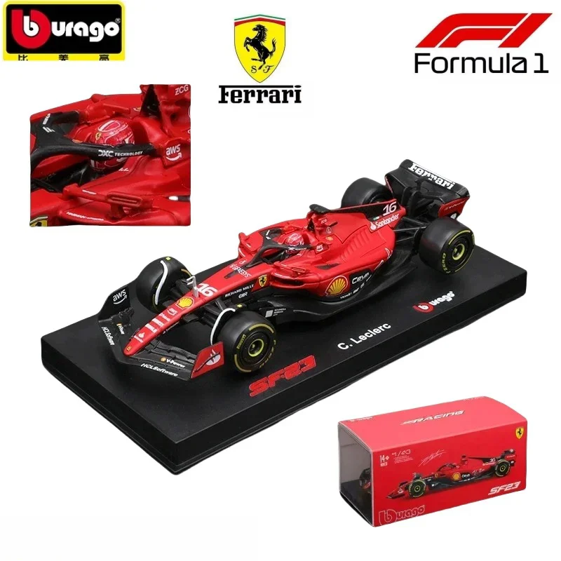Новый Bburago F1 1:43 Ferrari SF-23 Monza Livery миниатюрная литая под давлением модель из сплава