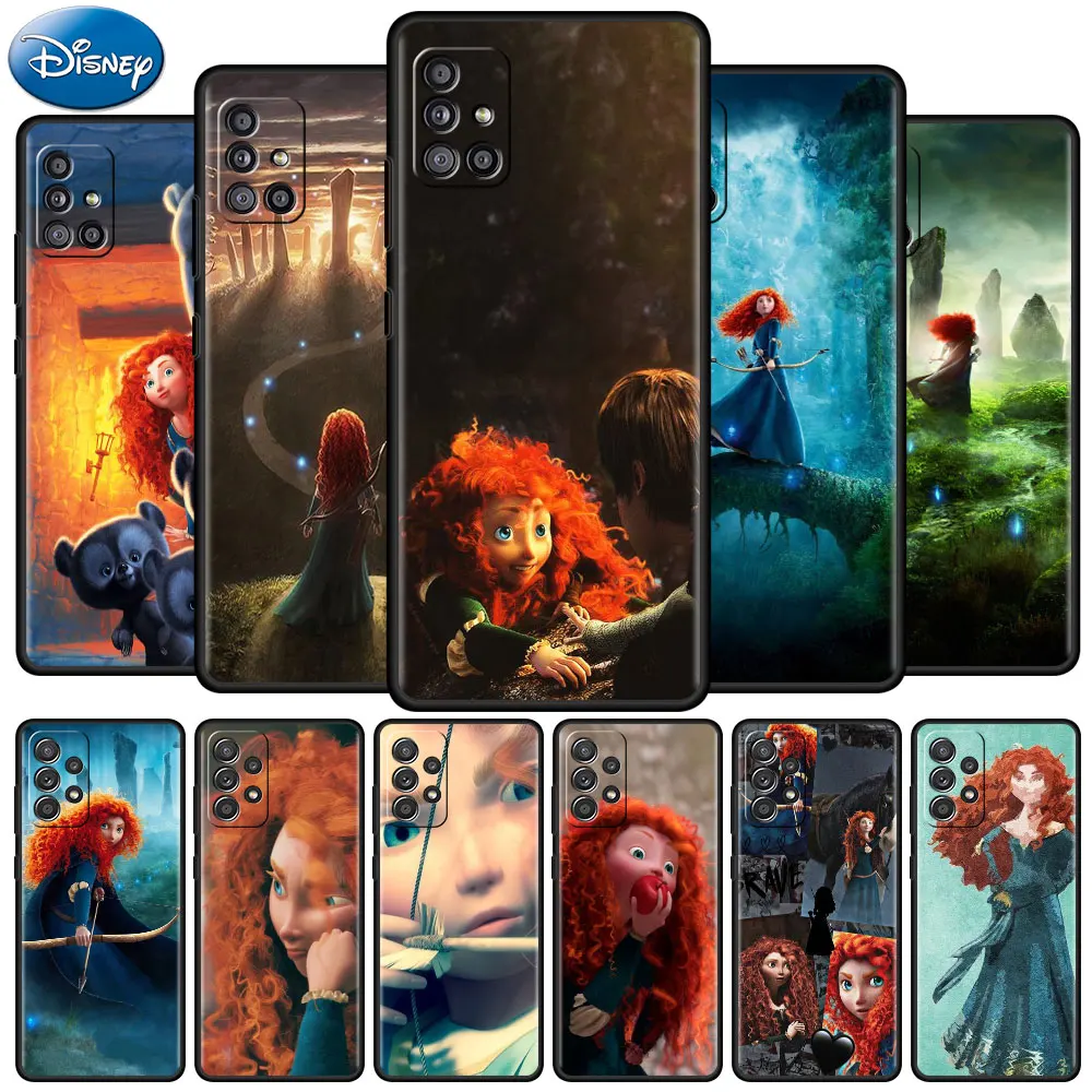 

Brave Disney Princess Merida Case For Samsung Galaxy A52 A51 A12 A21s A32 A71 A02s A31 A72 A22 A11 A41 Black Soft Phone Cover