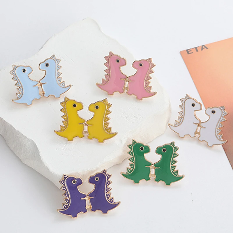 Модная Милая Съемная юбка для брюк с пряжкой в виде динозавра не требует шитья