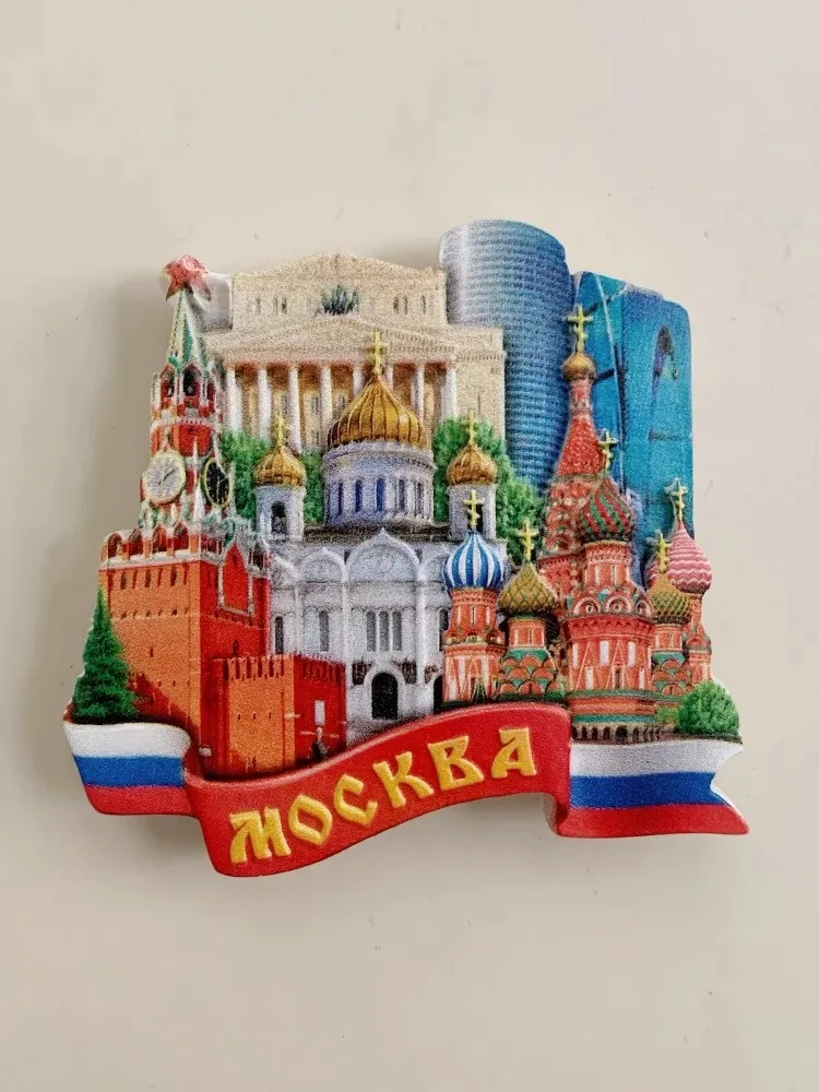 Фото Vali Ascension Church, Москва, Россия, ручная роспись, 3D магниты на холодильник, туристические сувениры, магнитные наклейки на холодильник №5