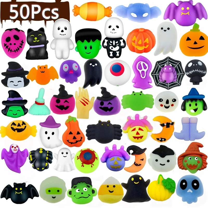 

50 шт., игрушка-антистресс для Хэллоуина