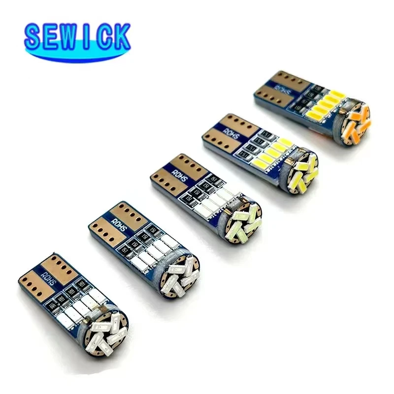 Скидка 100 шт. чипы T10 15SMD 4014 Led W5W 194 автомобильный Стайлинг боковой Клин карта Дверь