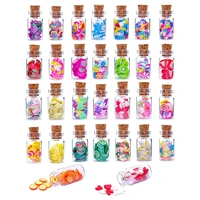 30pcs 112 dollhouse mini food jar glass bottle dollhouse kitchen decoration mini fruit simulation candy snack model