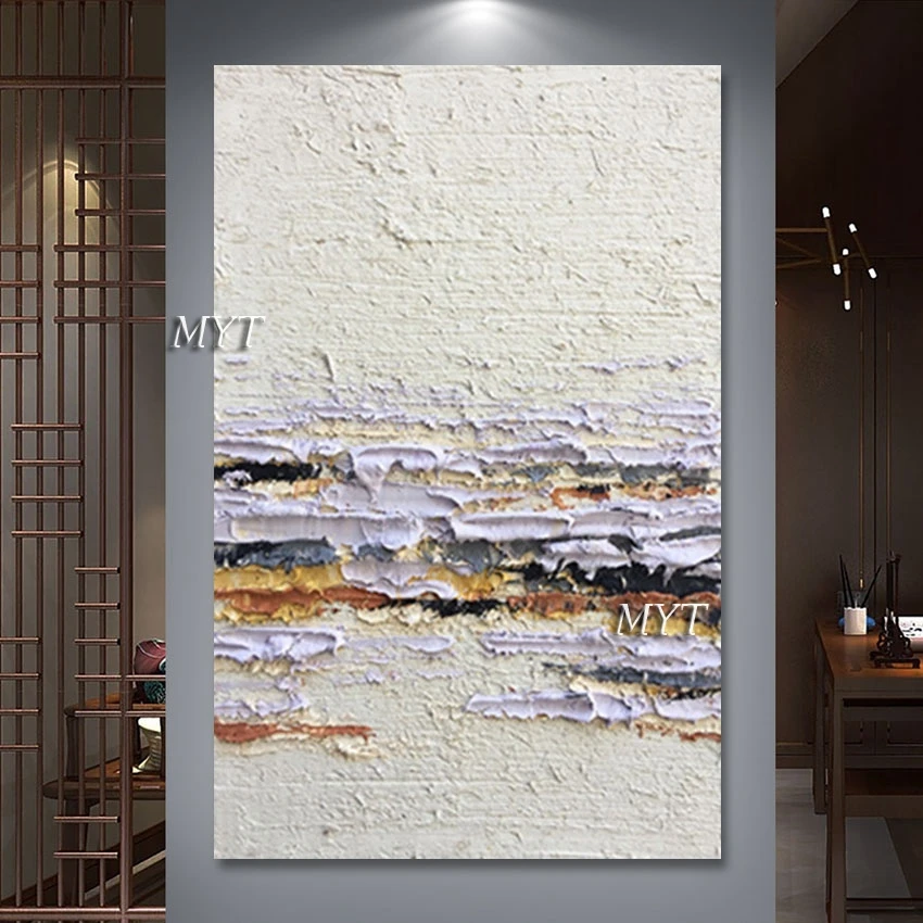 

Palette Knife Acrylic Modern Home Designs Abstract Painting Heavy Texture Decoration Artwork Unframed Wall Pictures Canvas