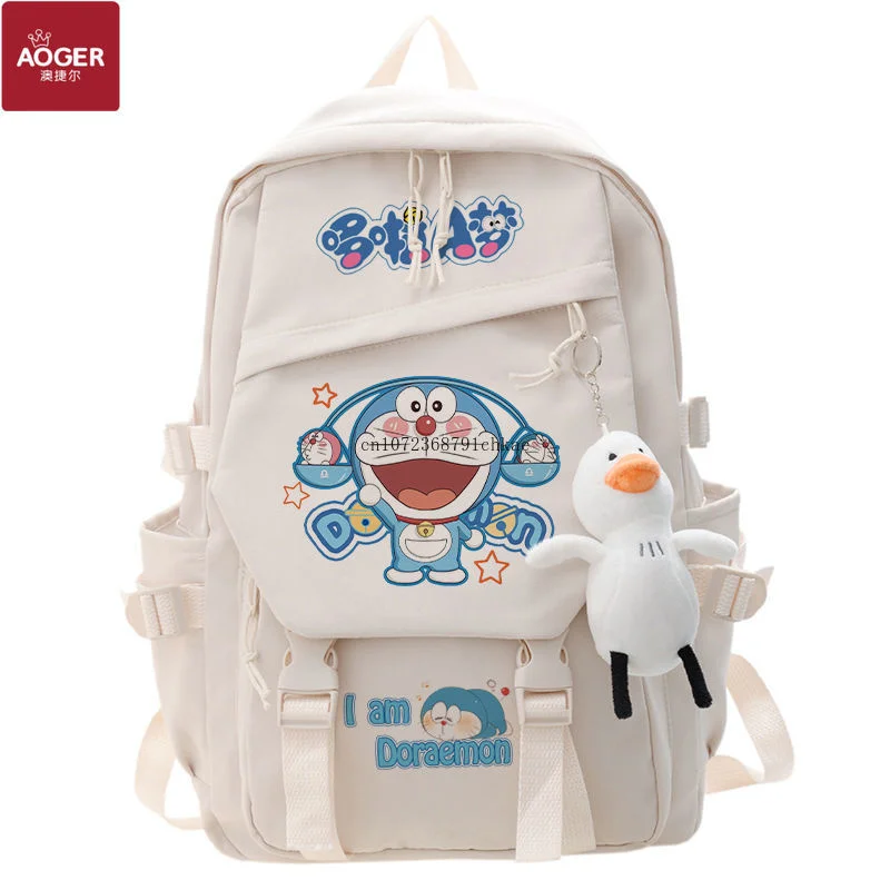 

Bag Aoger Doraemon Primary School Student Backpack Male and Female Junior High Japanese Ins Fashionable Large backpack